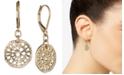 lonna & lilly Gold-Tone Textured Disc Drop Earrings